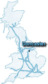 Motorway Map of the UK -- Doncaster